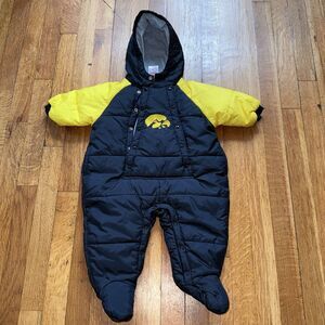 NCAA Iowa baby snowsuit or padded romper Boys'  3-6M